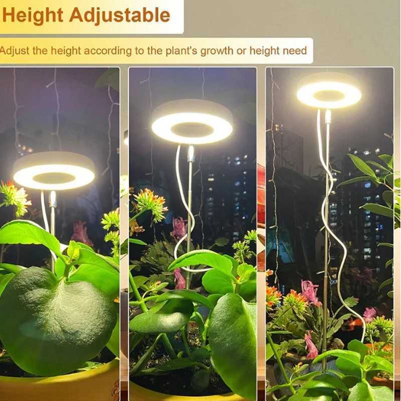 LED Grow Light Full Spectrum Plant Lamp Adjustable Dimmable Growing Lamp LED Hydroponics Lamp with Timer for Indoor Plants LightXJ250526