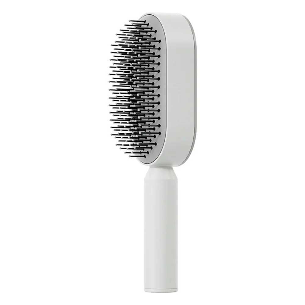 Airbag Massage Combs Self Cleaning Hair Brush Anti-static Wet Dry Curly Detangler Hairbrush Women Hairdressing Styling Hair Tool R250526
