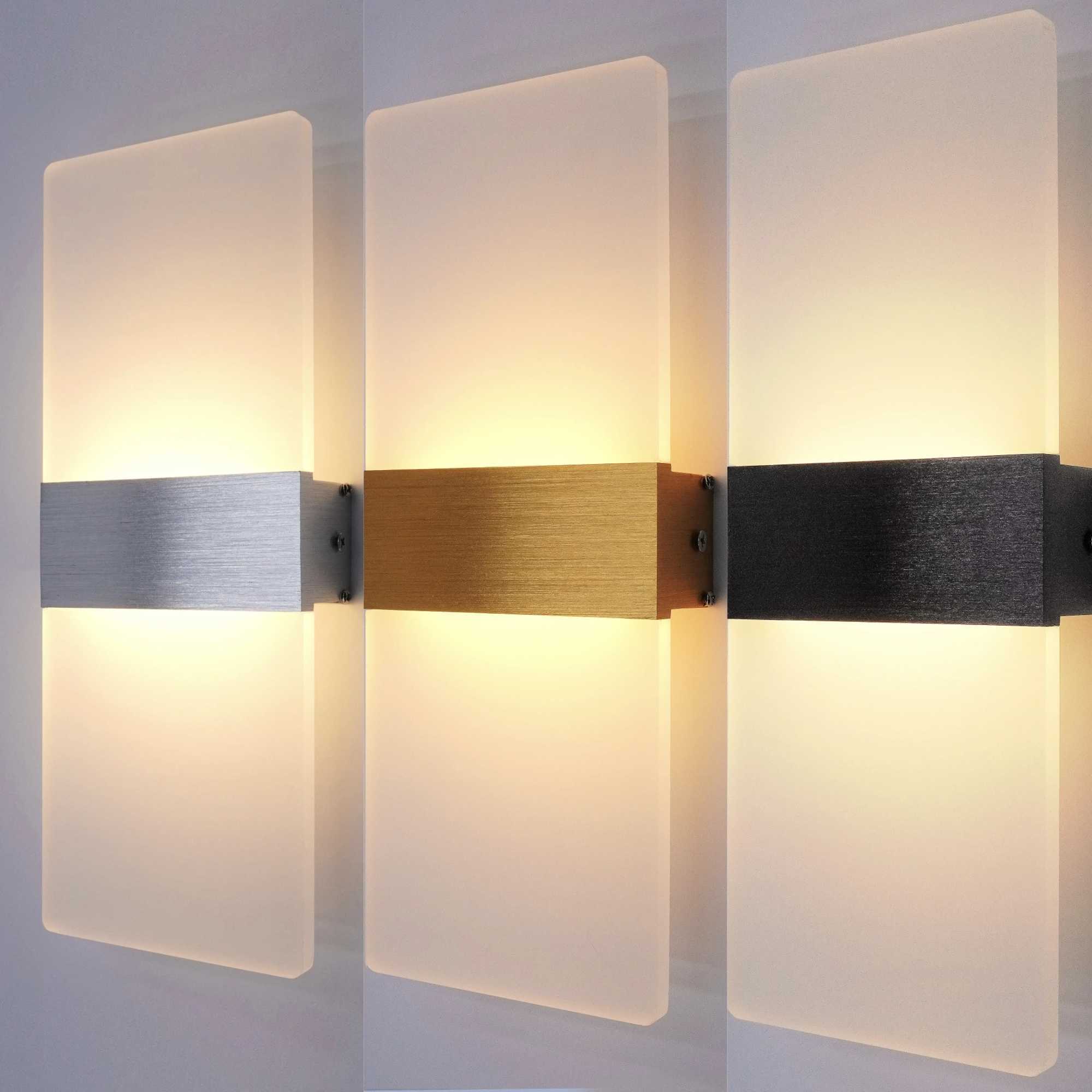 Modern minimalist wall lamp indoor LED wall light aluminum acrylic hardwire bedroom living room corridor staircase SconcesXJ250526