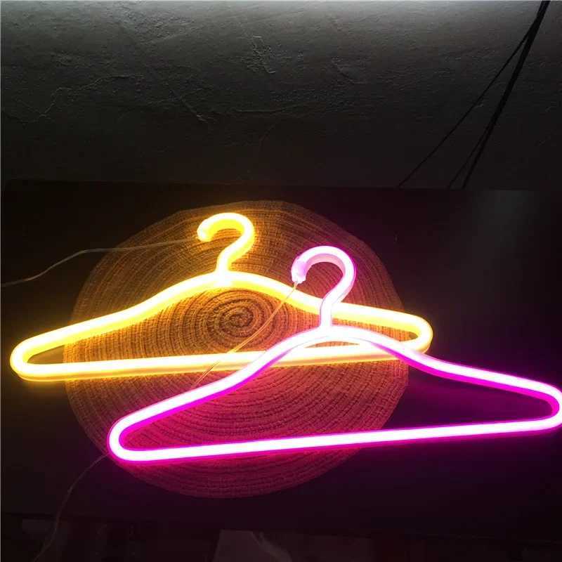 Hanger LED Neon Sign USB Powered Neon Night Light for Room Bedroom Store Holiday Wall Decoration Neon for Girls Holiday Gift W250526