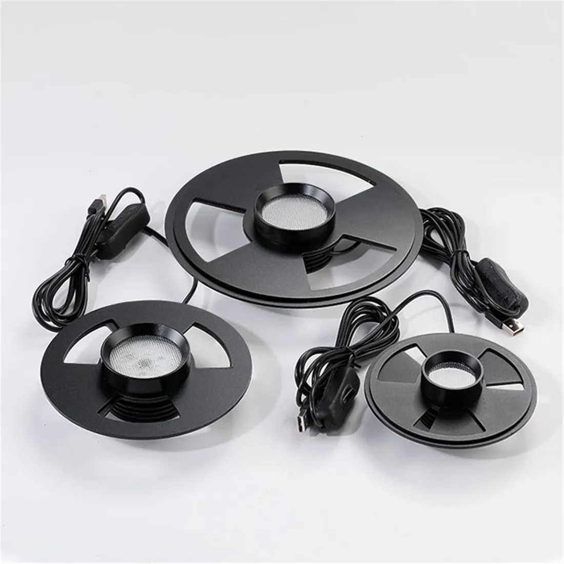 Round D10cm D12cm D15cm D20cm LED moss plant light breathable ecological bottle lamp USB aquatic grass light wanter plant lampXJ250526