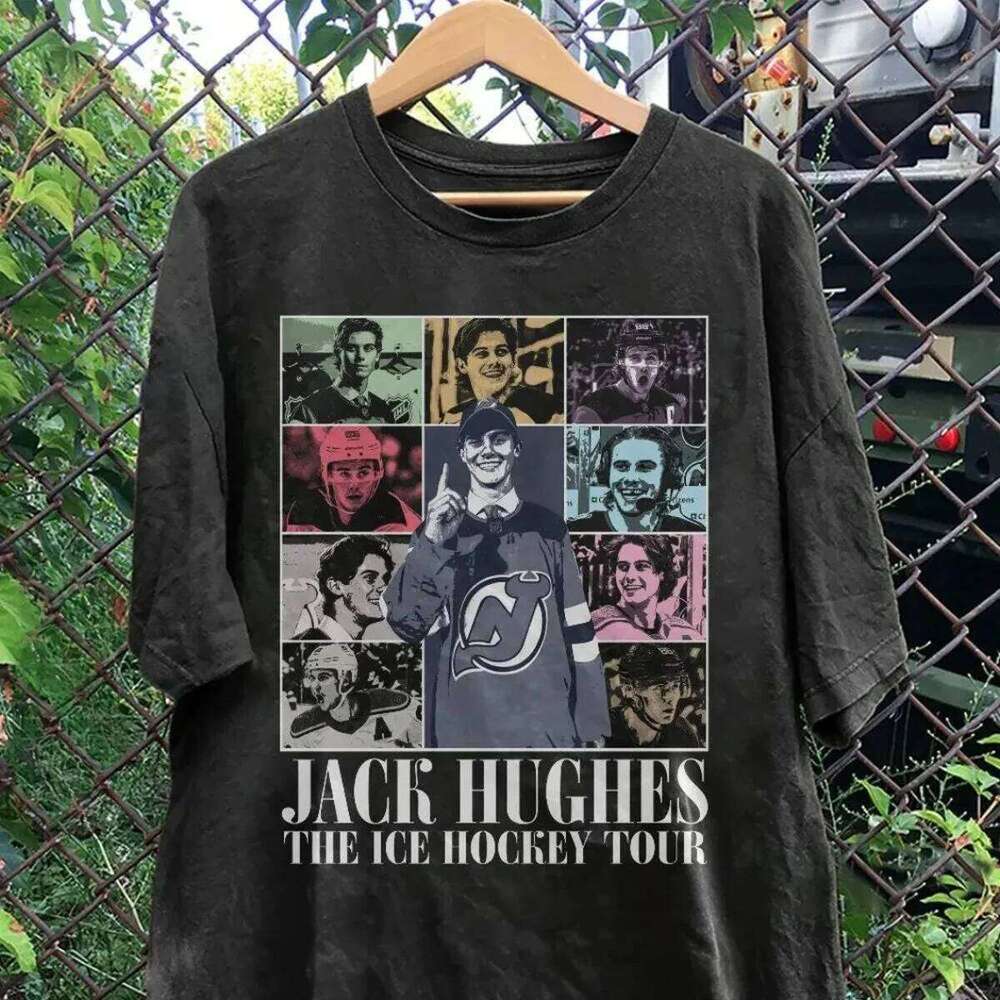Men T shirts Cotton Jack Hughes Jersey Ice Hockey Shirt s Vintage Bootleg Devils Sweatshirts Fan for American Eras Tour