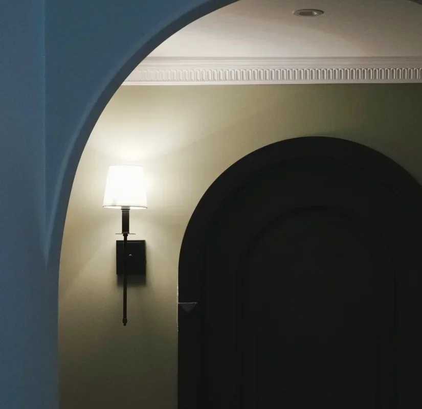 Modern American Wall Lamp Bedroom Bedside Hotel Hallway Sconce Lights Decoration Lighting Chrome Nickel Fabric Home Decor LEDXJ250526