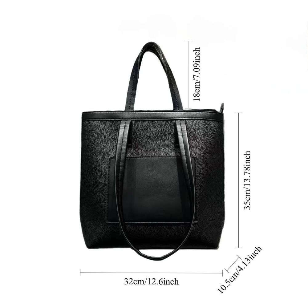 Women's Bags Designer Ladies' Fashionable Retro Large Capacity Handbag, Vegan Leather Multi Zipper Tote Bag, Ladies' Wallet