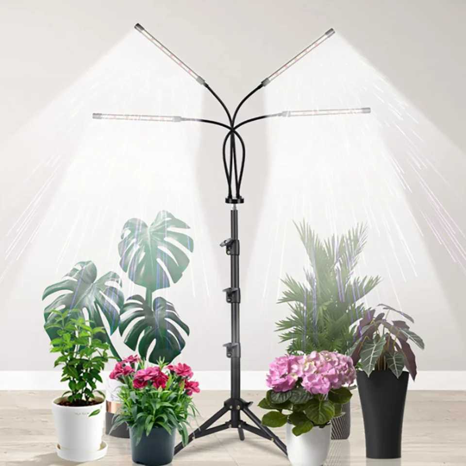LED Plant Light Full Spectrum Tripod USB Switch Indoor Greenhouse Vegetable Flower Plant Light Grow Box Plant Grow LightsXJ250526
