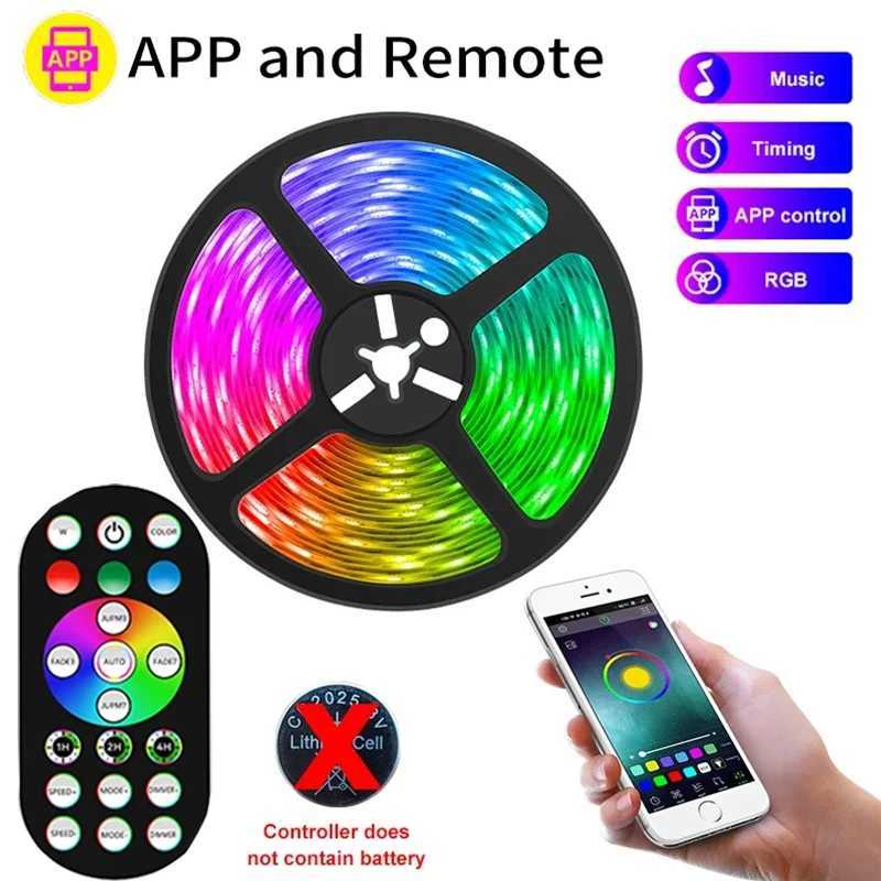 USB LED Strip Lights RGB LED Light Smart APP Control for TV Backlight Christmas Party Home Decor Lighting Ribbon Tape for Room W250526