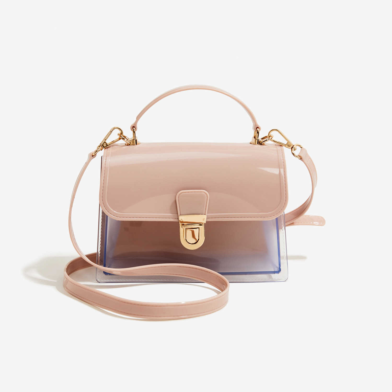 New Transparent Jelly Bag Pvc Handbag Is Fashion Versatile Dirt Resistant and Easy to Wash Summer Shoulder Bag