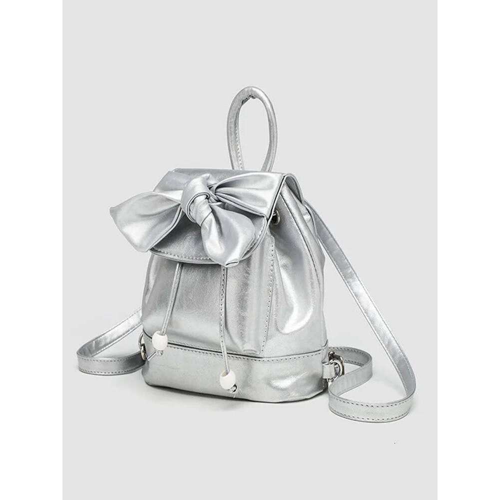 Women's Bags Designer New Fashion New School Travel Small Backpack Niche Design Senior Bow Bag