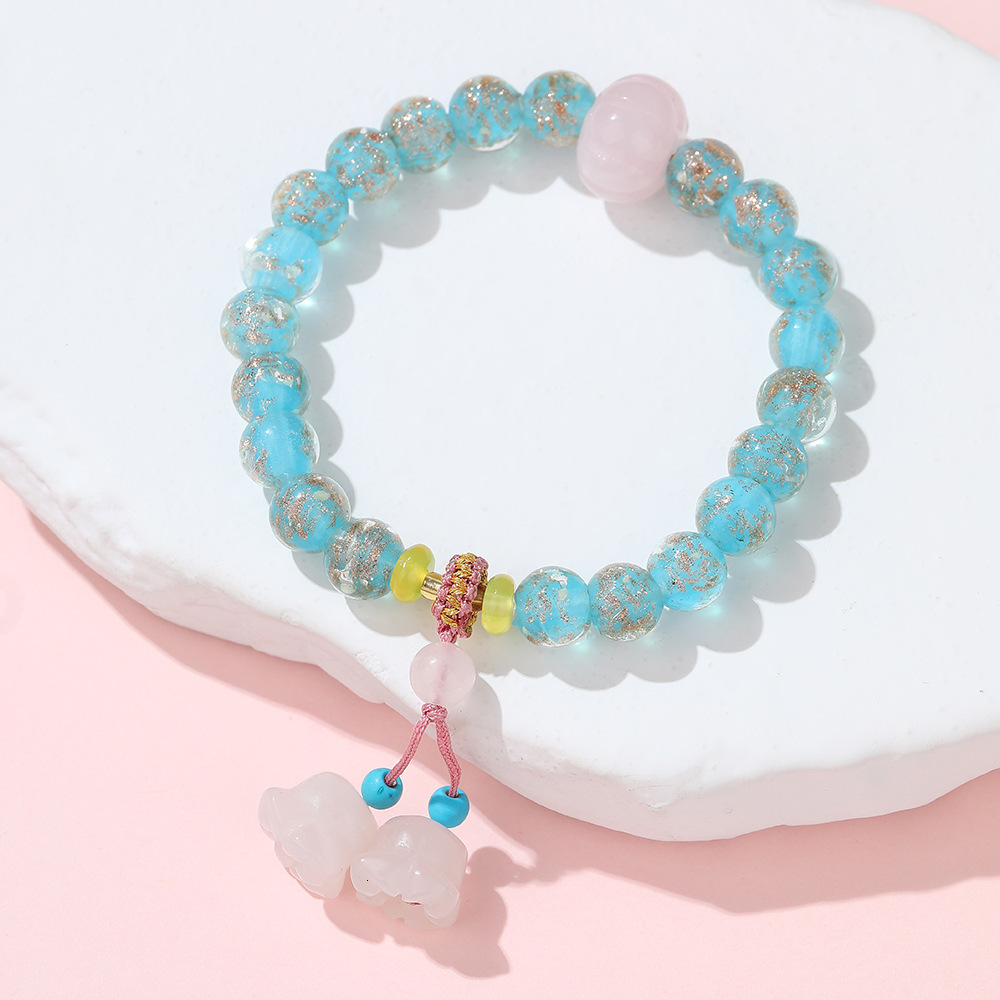 Glass Hand String New Chinese Bell Orchid Pendant Bracelet Female Couple Style Scenic Spot Cultural Play