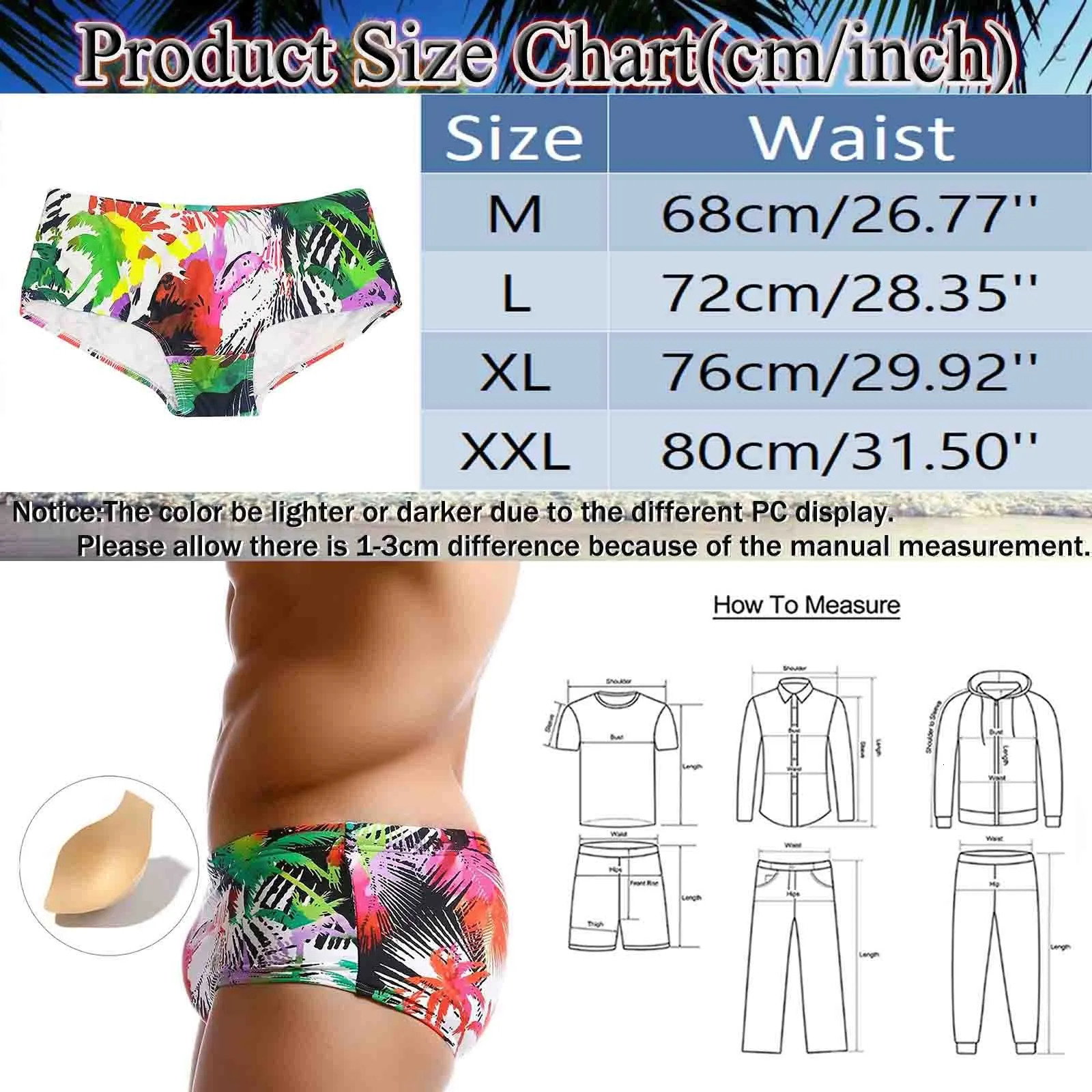 Mens Swim Briefs Male Summer Cool Sports Color Fit Beach Shorts Triangle Fashion Sexy Swimming Trunks Pineapple Z260312