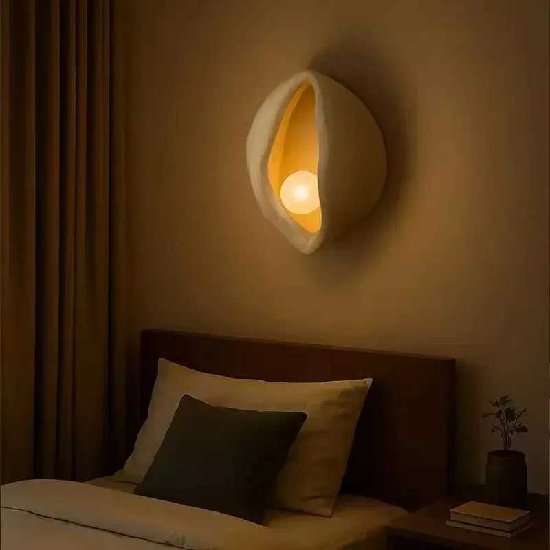 2025 Latest Nordic Lamps Japanese Style Wasabi Wind Wall Lamp I Am Bedside Lamp Living Room Background Wall Home Decor Reading LampXJ250526