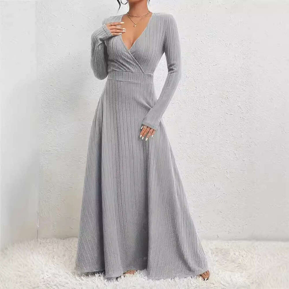 Tight Cut Out Dresses Women S Long Sleeve V Neck Waist Cinching Dress Sexy Dress