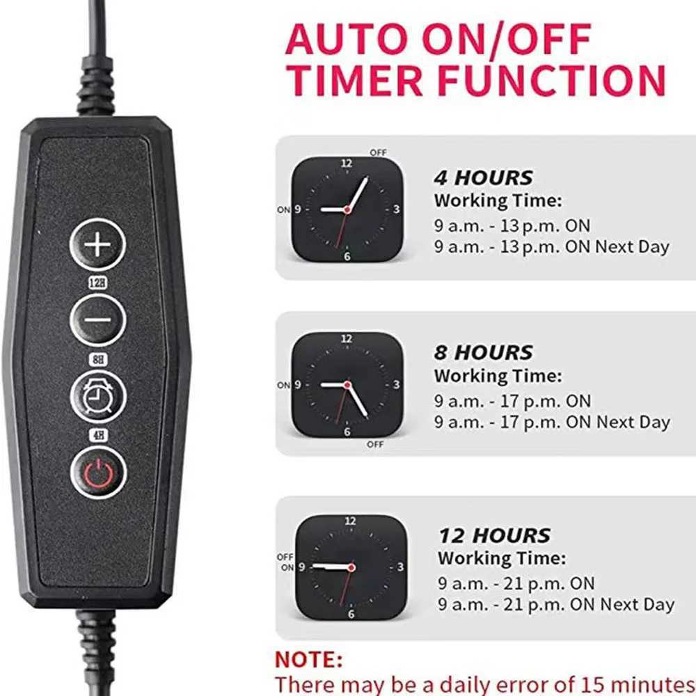 USB Plant Growth Lamp LED Full-Spectrum Plant Lamp 5V Solar White Plant Sowing Greenhouse Hydroponics 48LED Growth LampXJ250526