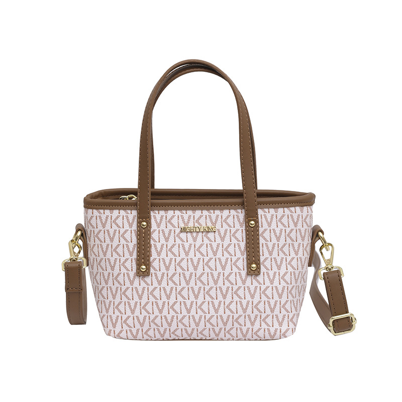 The new feeling prints the vegetable basket female bag popular crossbody bag fashionable commuting shoulder bag