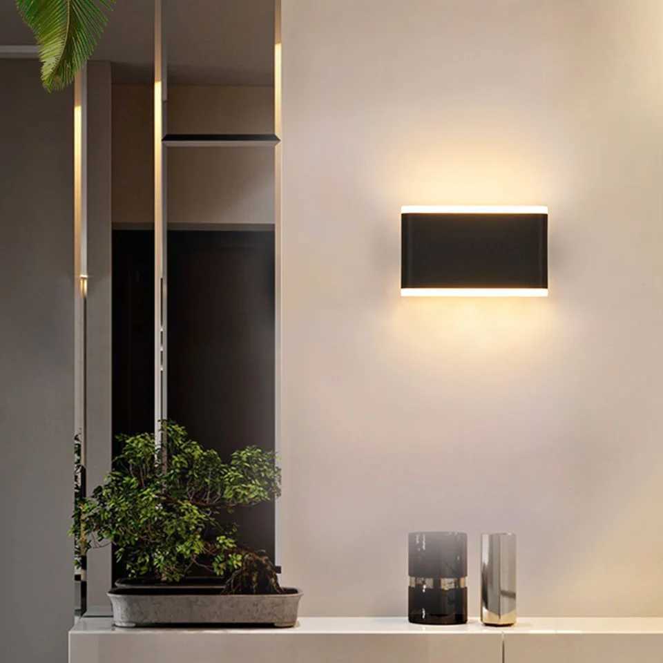 LED Outdoor Waterproof IP66 Wall Light Porch Garden Wall Lamp Indoor Home Decor Bedroom Living Room Decoration Lighting LampXJ250526