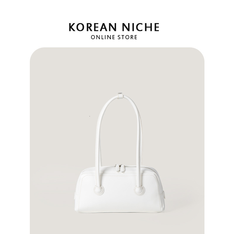 New Korean version niche design high-end texture single shoulder for women's commuting versatile large capacity Boston bag