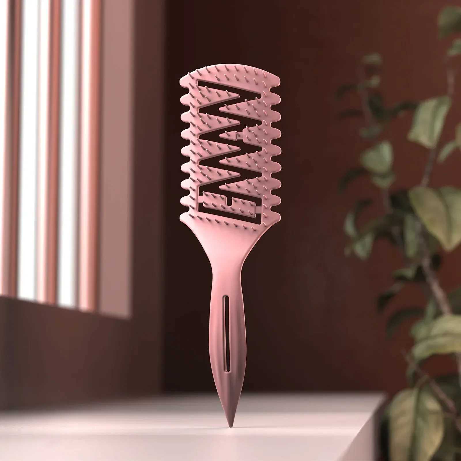 Detangling Brush Curl Styling Hollow Hair Brush WANMEI Women Curly Wet Tangled Massage Comb Barber Hairdressing Salon Tool R250526