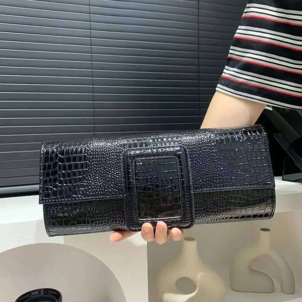Women's Bags Designer Women's Fashion Retro Large Capacity Crocodile Pattern Commuter Handbag