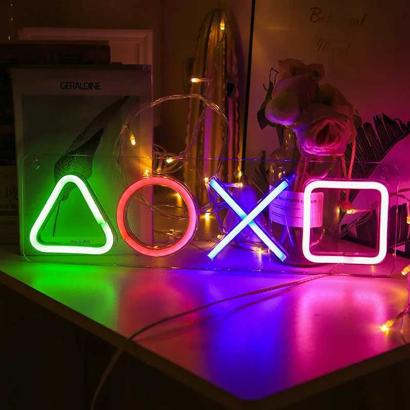 Neon Sign Custom Game Icon Light for Wall Hanging Atmosphere Playstation Lamp LED Colorful Lighting Room Bar Club Player Decor W250526