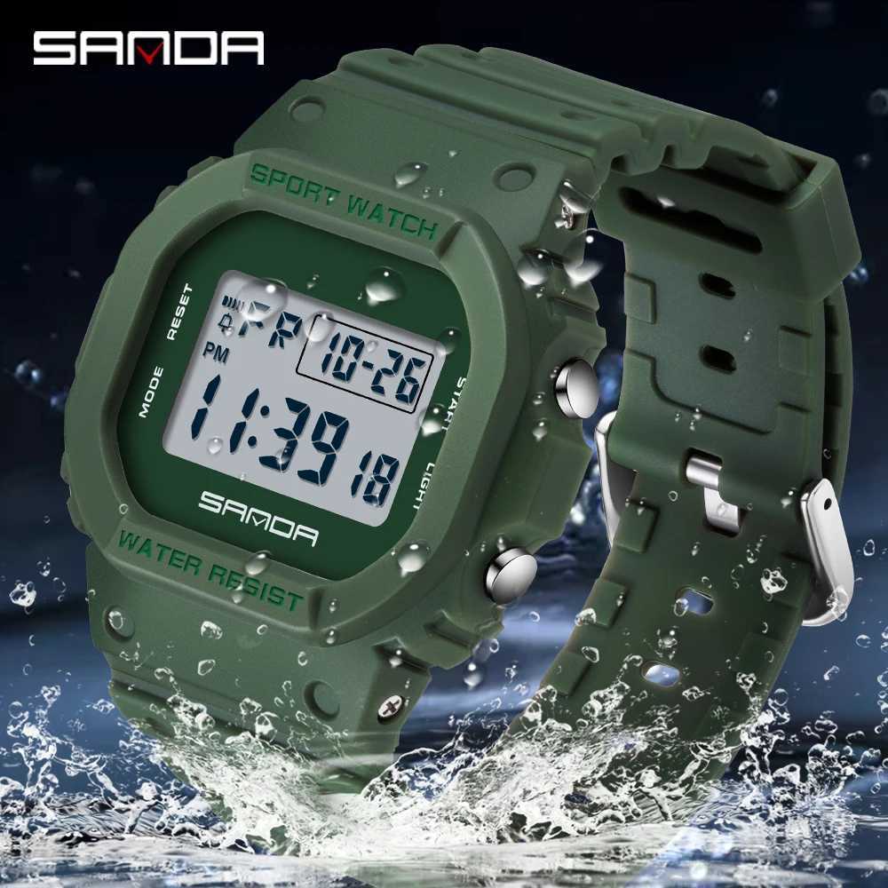 SANDA Fashion Top Brand G Style Digital Mens Watch Luxury Military Sport Waterproof Alarm Stopwatch Clock Men Relogio Masculino M250526