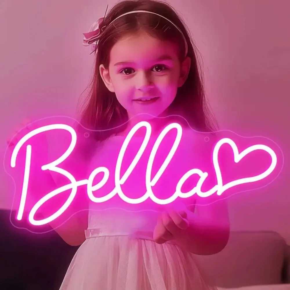Custom Neon LED Sign Customized Kids Name USB Neon for Room Bedroom Wall Hanging Decor Birthday Party Personalized Neon Signs W250526