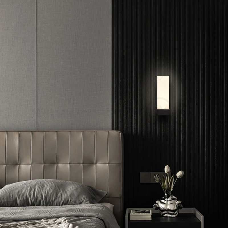 Minimalist Modern Living Room Background Wall Light Nordic Staircase Hallway Bedroom Headboard Circular Glass Mirror Front LightXJ250526