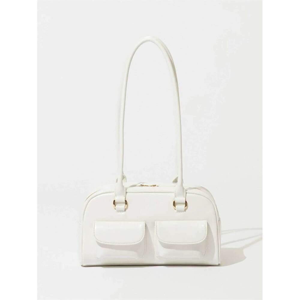 Women's Bags Designer South Korea Dizzy Needle Heo Yoon Zhen The Same Oil Wax Leather Bowling Multi-Pocket Underarm Bag Commuter Hand Bill Should