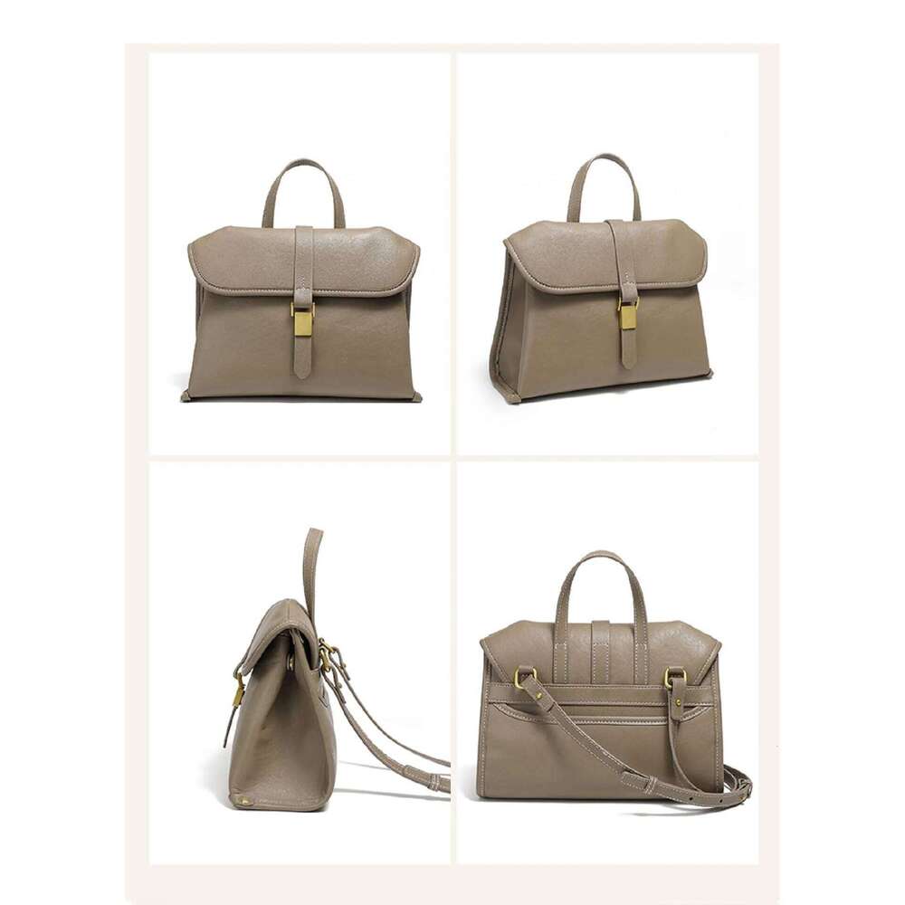 2025 NEW Genuine Leather Handbag For Women Soft Cowhide Crossbody Female Daily Commuting Shoulder Bag gift