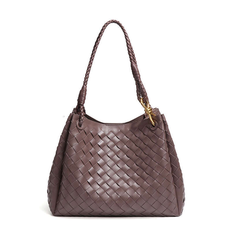 Luxury Fashion Two-Piece Set Mother And Child Single Shoulder Large Parachute Handbag Bucket High-End Woven Underarm Bag