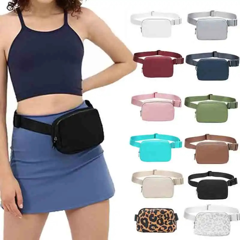 Women Waist Bag Zipper Fanny Pack Chest Bag Outdoor Sports Crossbody Shoulder Bag Casual Travel Female Belt Bag Money Pouch 250526