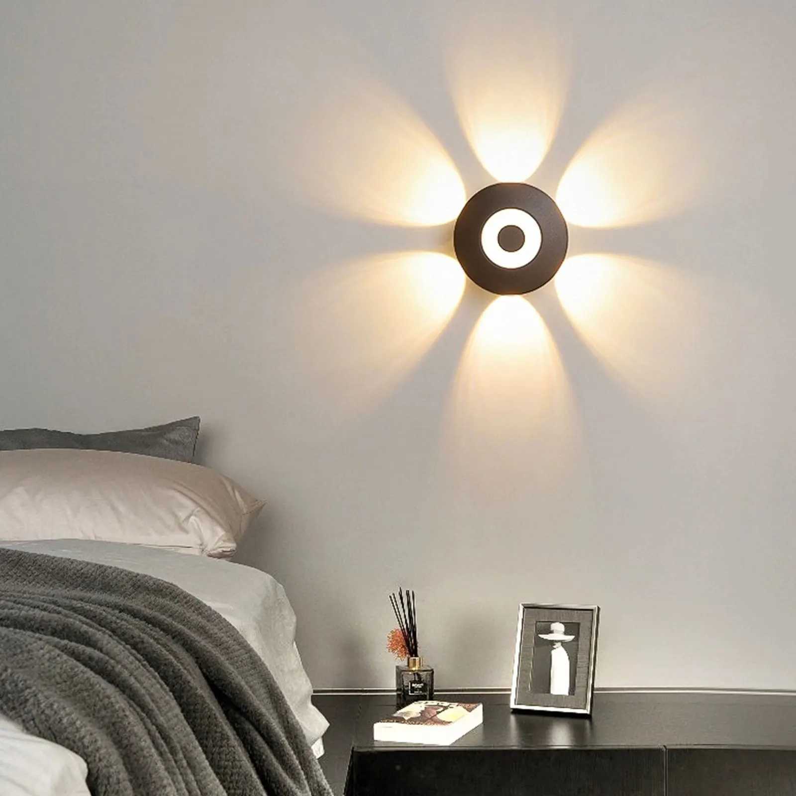 LED Wall Light Lamp 4W 5W 6W 8W 12W AC85-265V Cold White Warm White Neutral Light ABS Material High Brightness Outdoor For HomeXJ250526