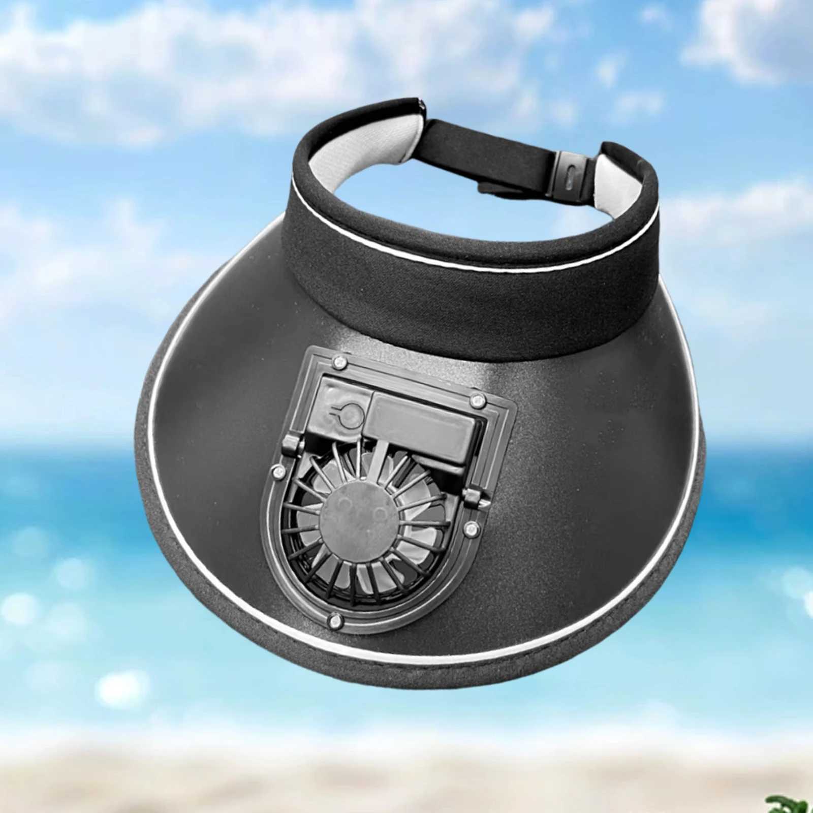 USB Charging Fan Hat UPF50+ - Wide Brim Sun Visor Cap with 3-Speed Cooling Fan Adjustable Breathable Fishing Hat for Men Women z250526TDY6