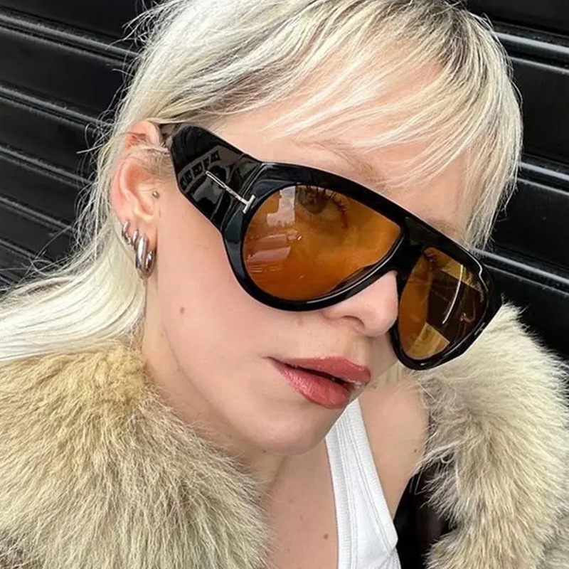 Designer sunglasses Women and Men Goggle Beach Sun Glasses Vintage with large Travel vintage personalized sun glasses E-15