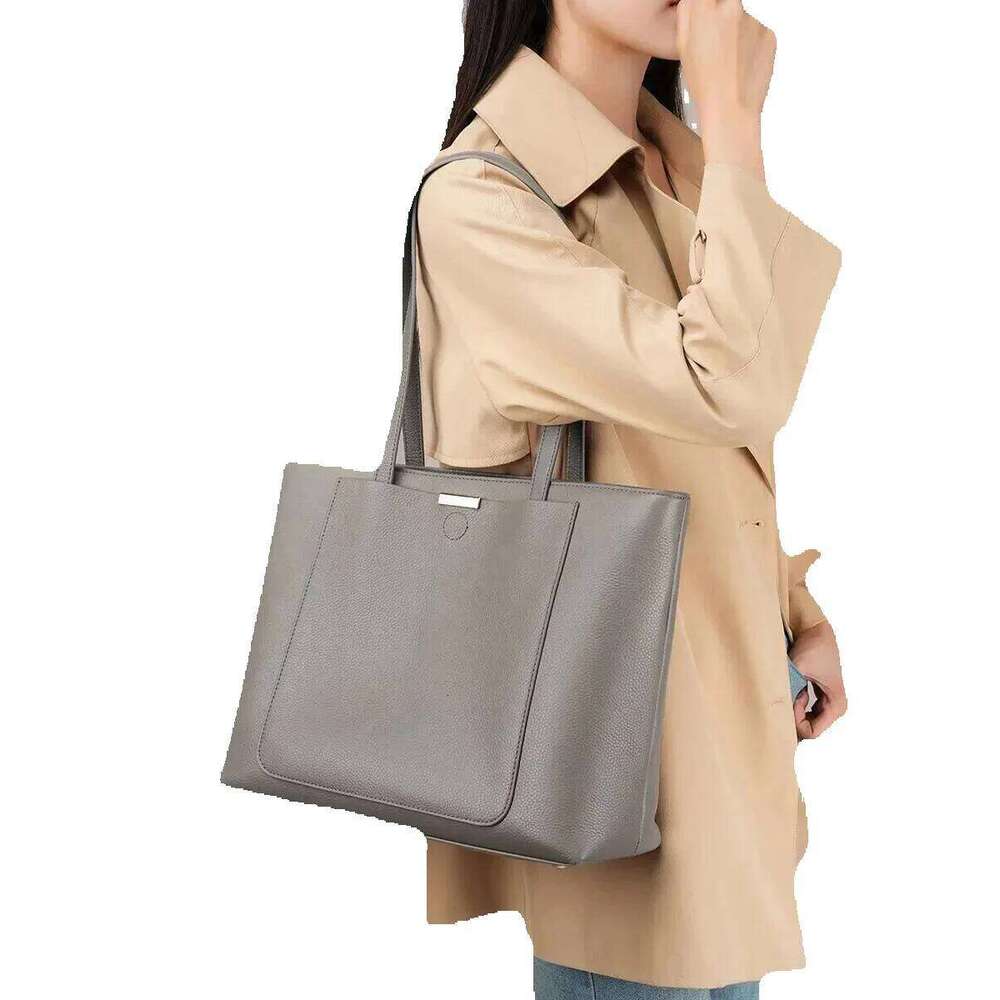 Designer Luxury Designer Luxury Designer Luxury Korean Style Women Shoulder 100% Genuine Leather Large Capacity Tote Bag Commuter Design Women's 
