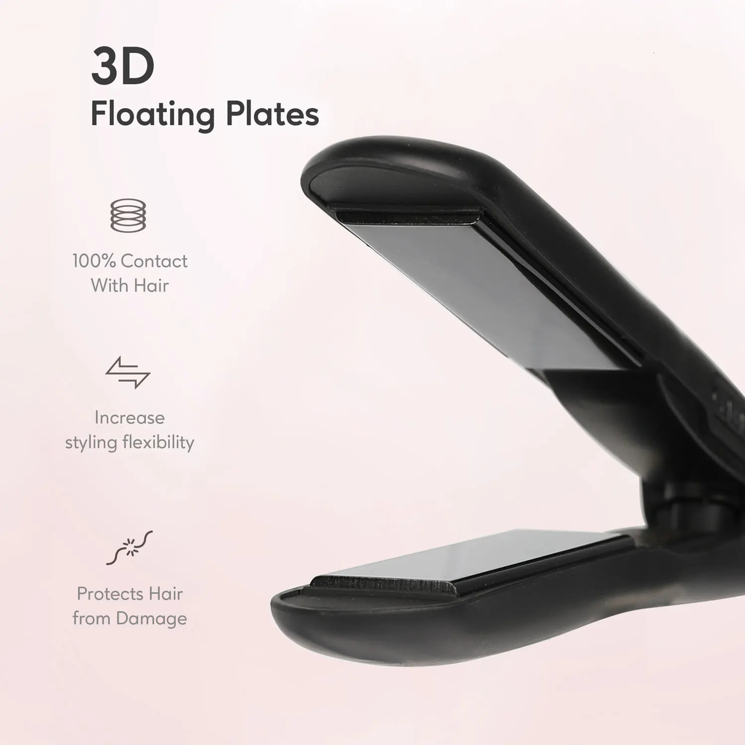 2025 KIPOZI Professional Flat Iron Hair Straightener with Digital LCD Display Dual Voltage Instant Heating Curling Iron 250520