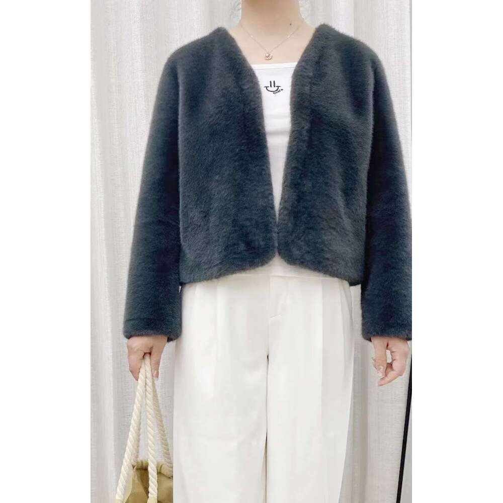 Faux fur small extreme classic style women's top jacket warm cardigan autumn and winter new