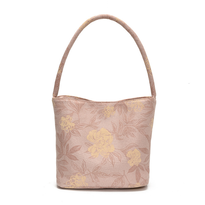 2025 Floral Handheld Bucket High-Value Exquisite New Chinese Style for Women Niche Shoulder Bag