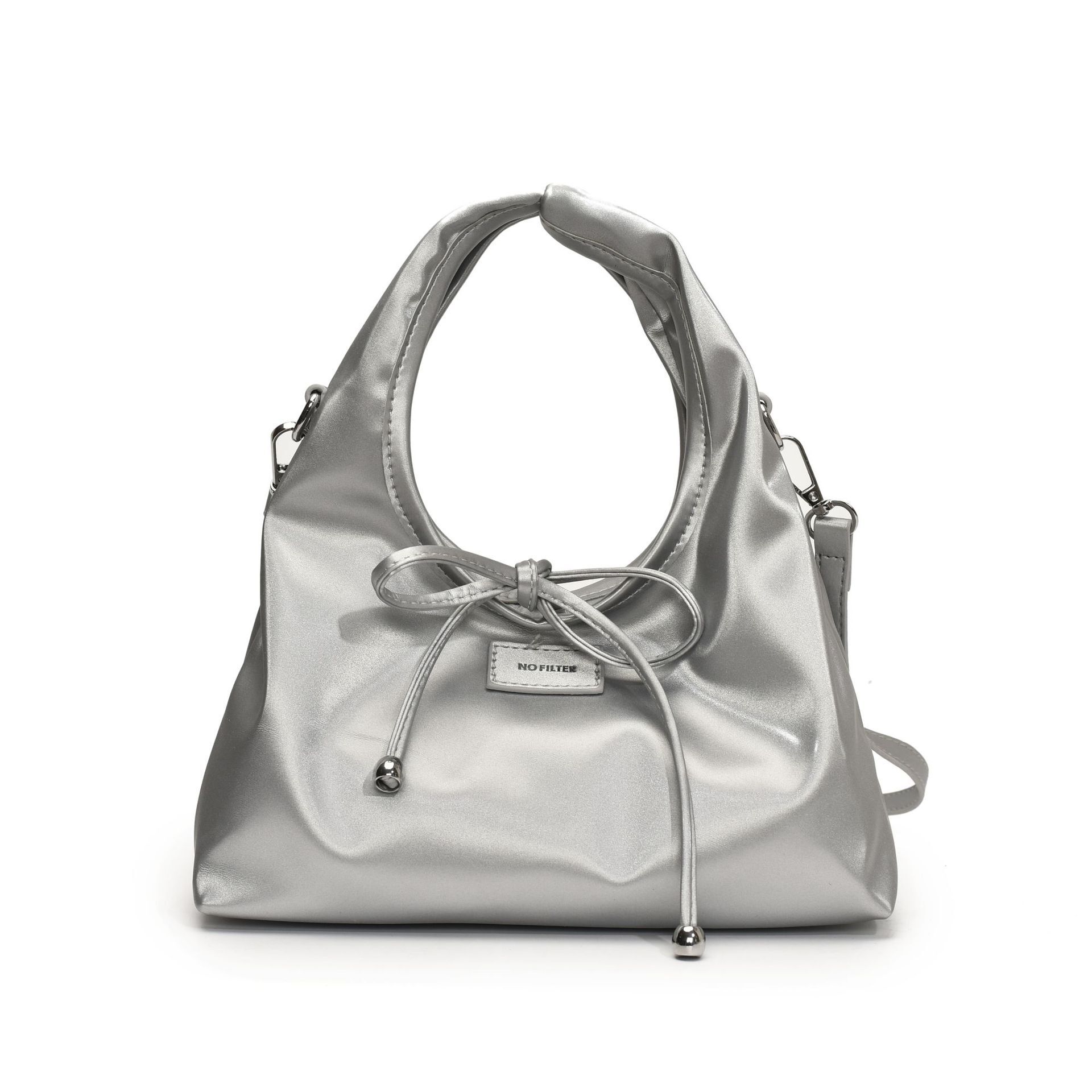 Sweet Bowknot Strap Bucket Bag for Women 2025 New Simple Casual Trendy Versatile Shoulder Crossbody Handbag