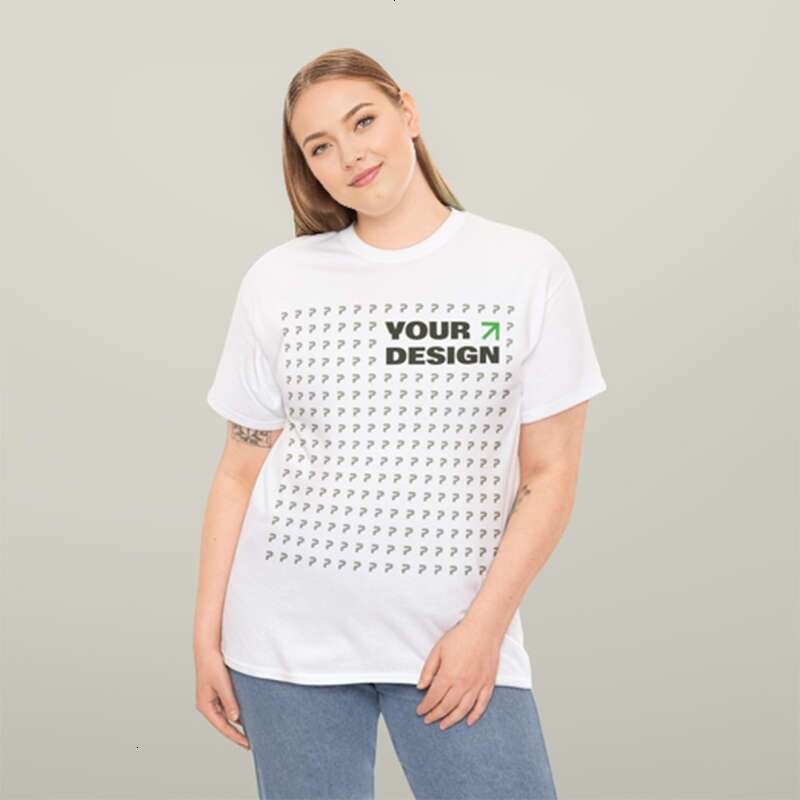 G500L Women Customized T Shirts Midweight Cotton Personalized Customize Your Own T-Shirt Custom Tee Shirt Design