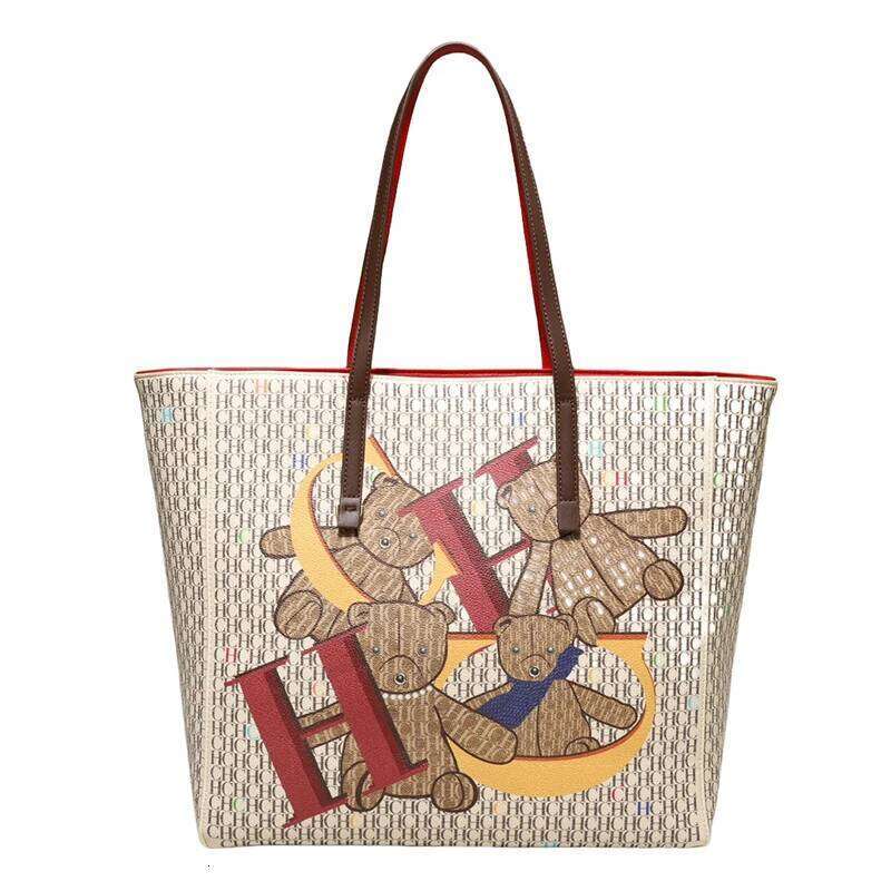 CH Women's Handbag High Quality Letter Print Design Shoulder Superior Sense Fashion Large Capacity Crossbody Bag Temperament