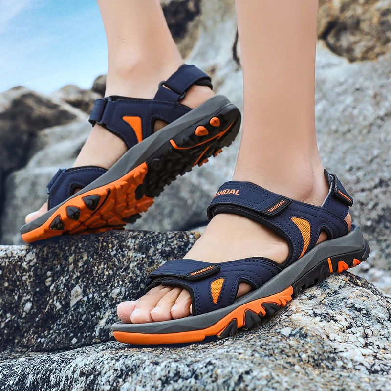 Fashion Mens Summer Sandals Casual Beach Men Hook Loop Flat For Man Wading Outdoor sandale homme 250523BJ - view 5