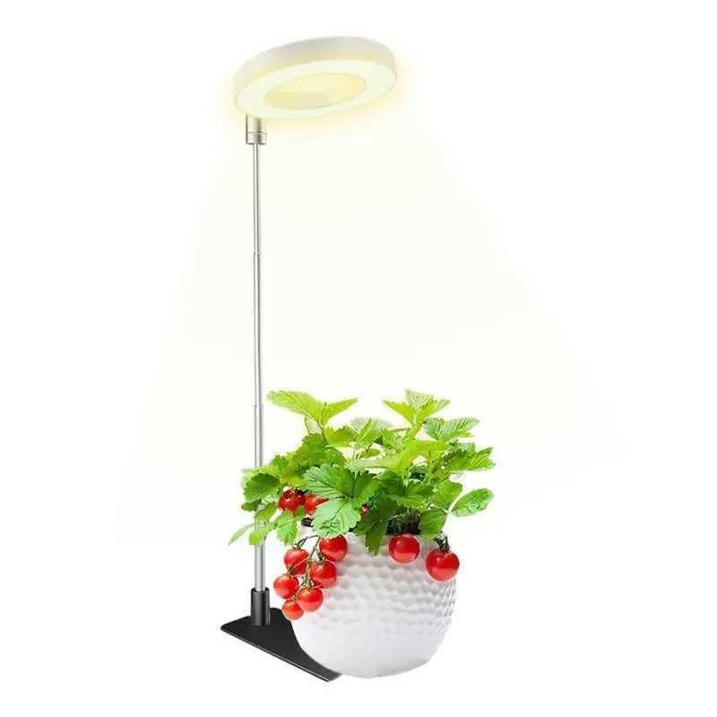 LED Plant Grow Light Sun Simulation Fill Lamp for Flowers LED Full Spectrum Grow Lights for Indoor Plants with 360 RotationXJ250526