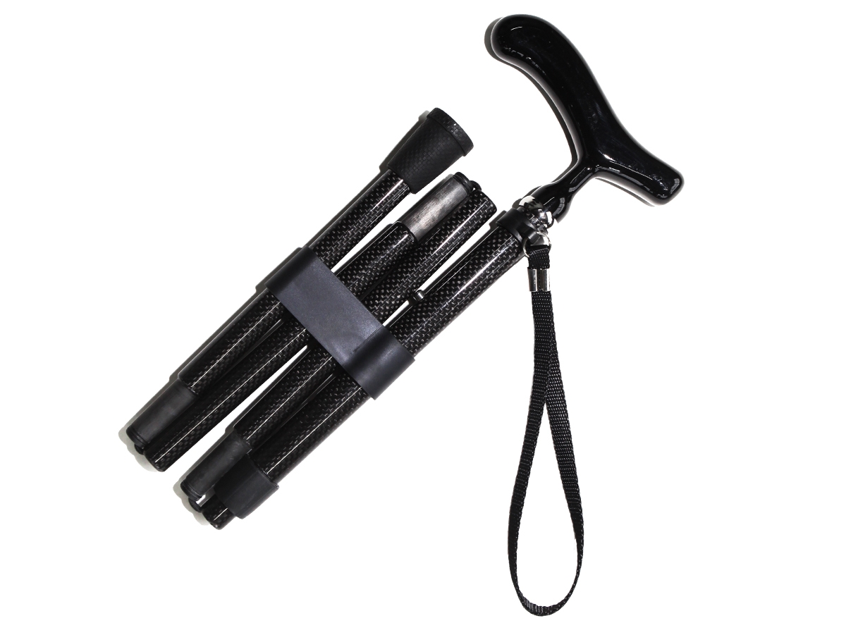 Natural Style Collapsible Walkers by Ageless Adventure: Premium Carbon Fiber Traveling Support