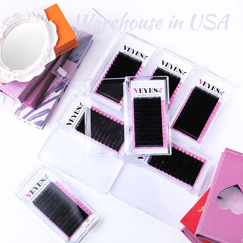 VEYES Handmade Russian Volume Lash Extensions Individual Eyelash Extension with Free Design Private Label Cashmere