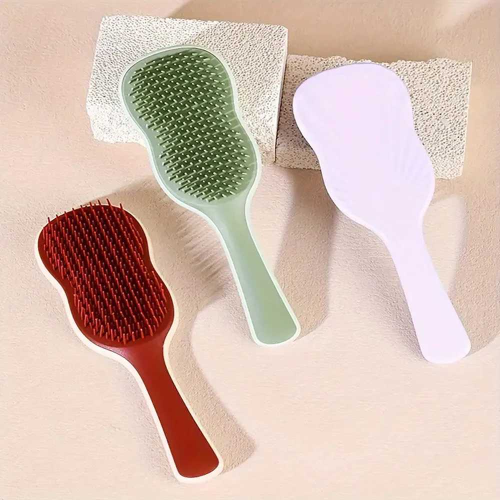 Massage Hair Comb Anti Detangling HairBrush Hair Styling Detangler Fast Blow Drying Curling Hair Brushes Comb Hairdressing Tools R250526