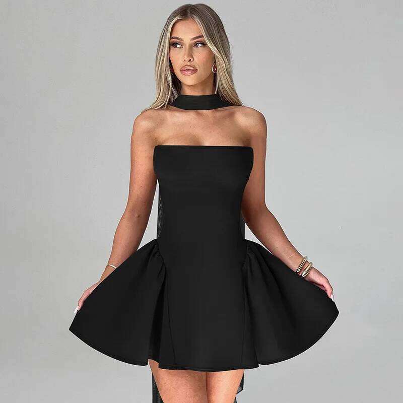 Avrilyaan Off Shoulder Backless Sexy A-line Women 2025 Elegant Party Strapless Bodycon Mini Summer Dress Vestidos