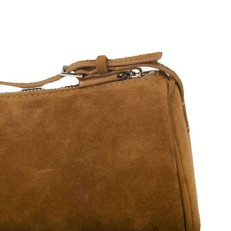 Designer Luxury Designer Luxury Donna-In First Layer Cowhide Mini Suede Handbag Real Leather Square Pen Container Bag For Women