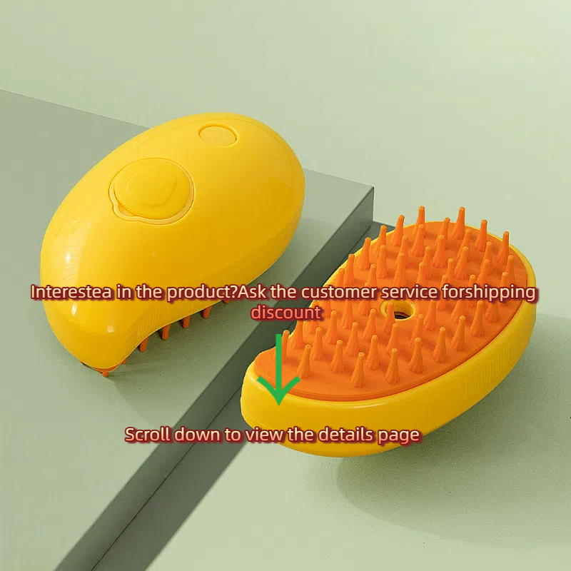 Non-Irritating Pet Grooming Mist & Brush Combo - Removes Floating Hairs Smoothly