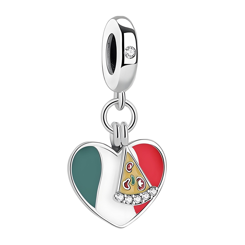 FewDook 2025 New Fashion Charms Brazil, Venezuela, Italy, American Flag Eagle Pendant Fit Original Pan Bracelets Beads DIY Women High Quality Jewelry 