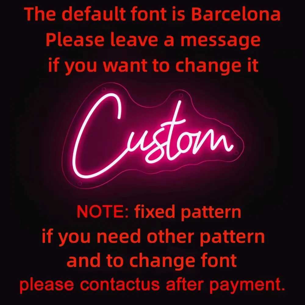 Custom Neon Sign LED Custom Name Neon Lights Personalized Wedding Light Signs Bedroom Home Decoration LED Neon Letters Sign W250526